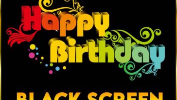Happy Birthday Black Background Whatsapp Status Video