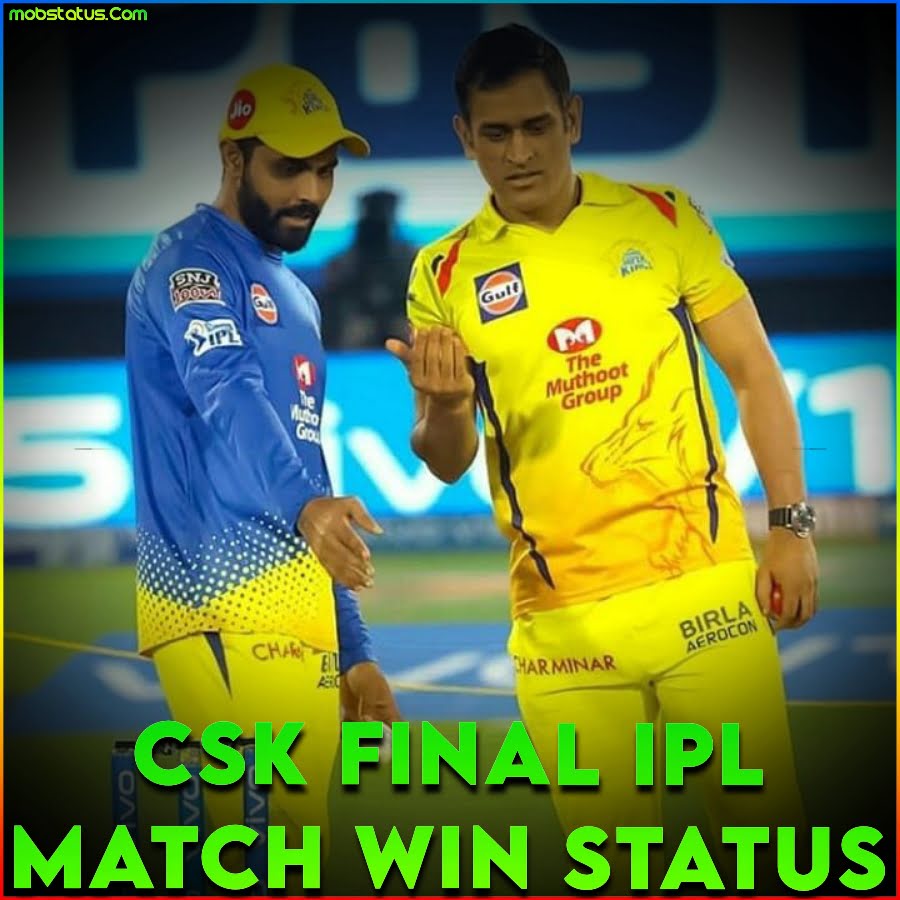 CSK Final IPL Match Win Status Video