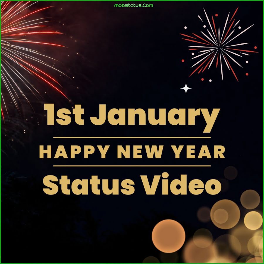 1st January Happy New Year 2024 Whatsapp Status Video