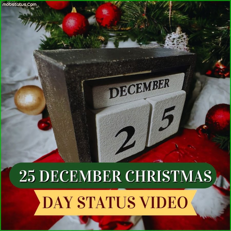 25 December Christmas Day Whatsapp Status Video