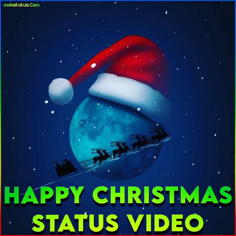 Happy Christmas 4K Full Screen Status Video